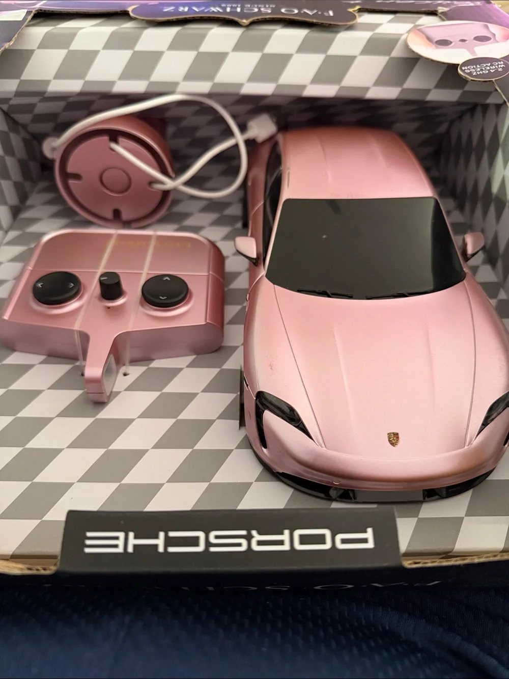 FAO Schwarz Pink Remote Control Electric Sports Car